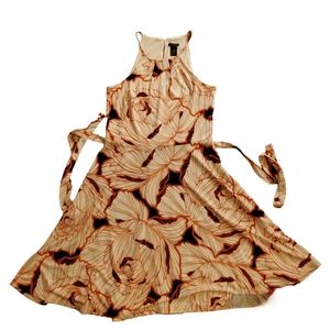 Ann Taylor Halter Floral print Dress size small